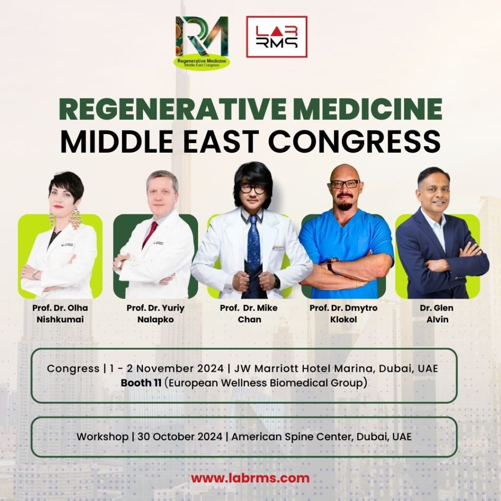 🌟 Explore Breakthroughs at the Regenerative Medicine Middle East Congress! 🌟